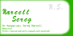 marcell sereg business card